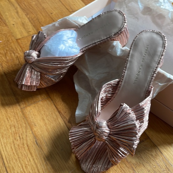 Loeffler Randall rose gold slides - Picture 2 of 6